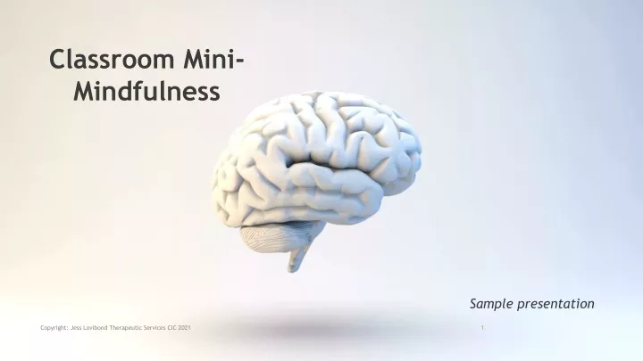 classroom mini mindfulness