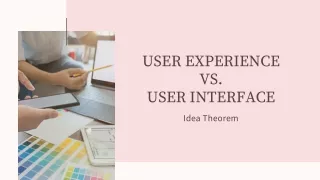 user experience vs user interface