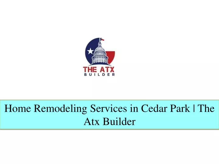 home remodeling services in cedar park