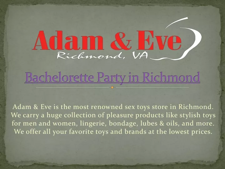 bachelorette party in richmond