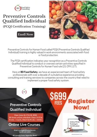 PCQI Certification Course