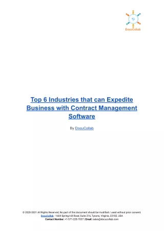 top 6 industries that can expedite business with