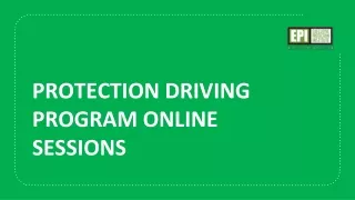 protection driving program online sessions