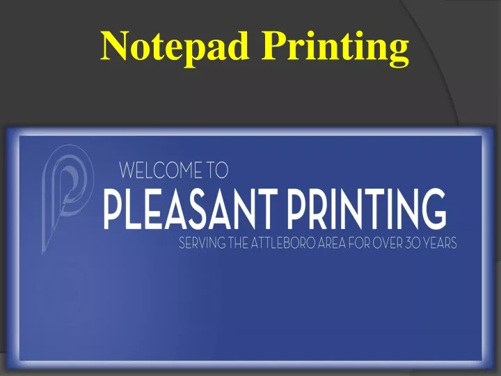 notepad printing