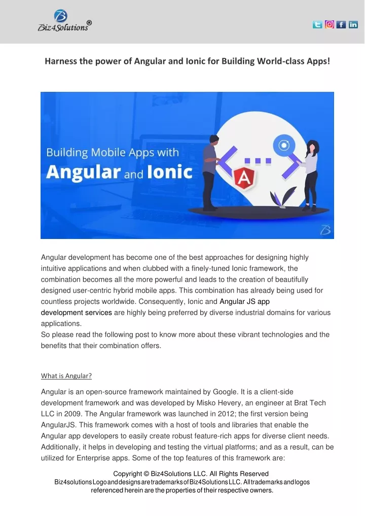harness the power of angular and ionic