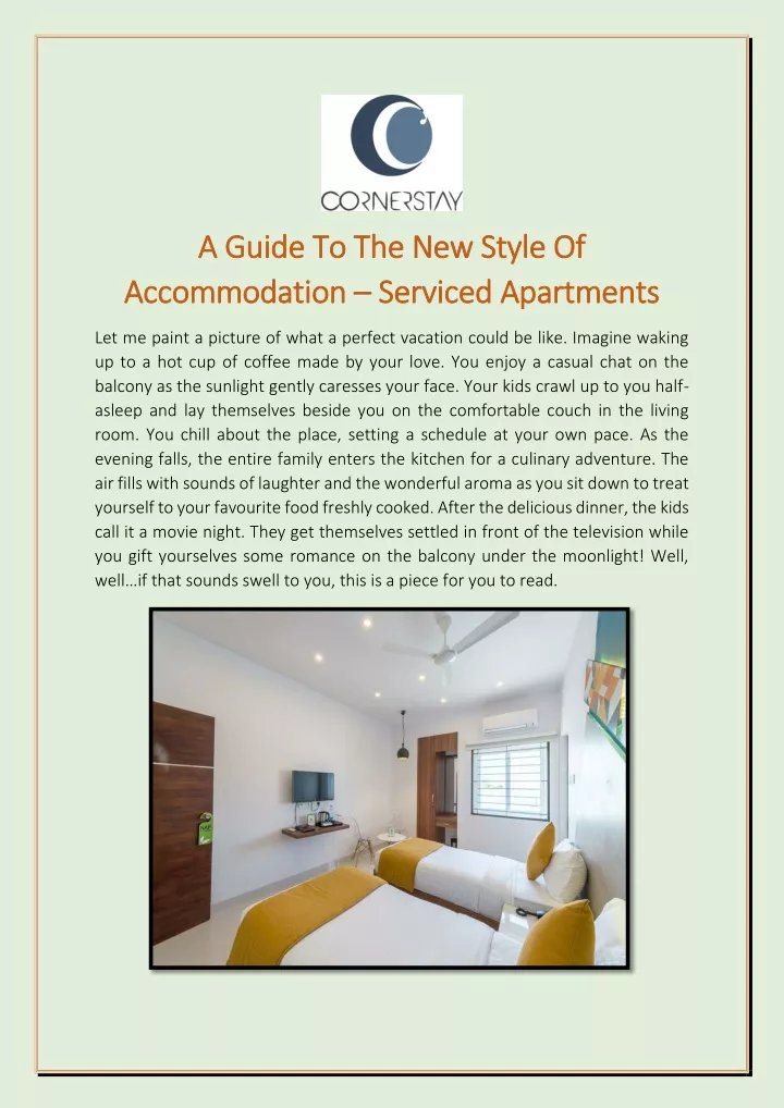 a guide a guide to the accommodation mmodation