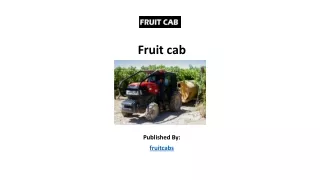 Fruit cab