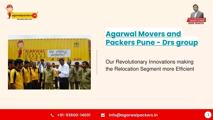 agarwal movers and packers pune drs group