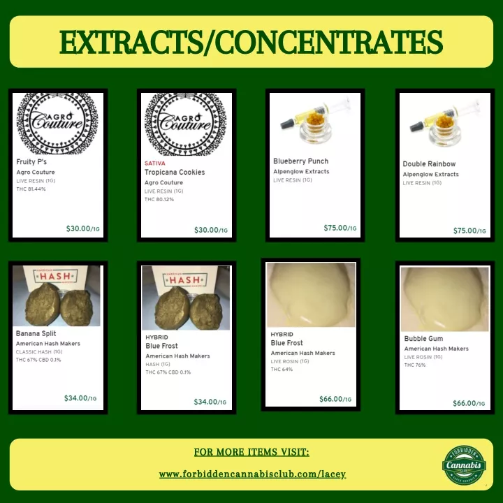extracts concentrates