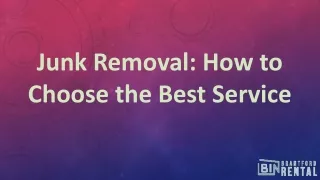 Choose the Best Junk Removal Services in Brantford