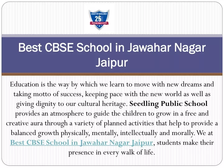 best cbse school in jawahar nagar jaipur