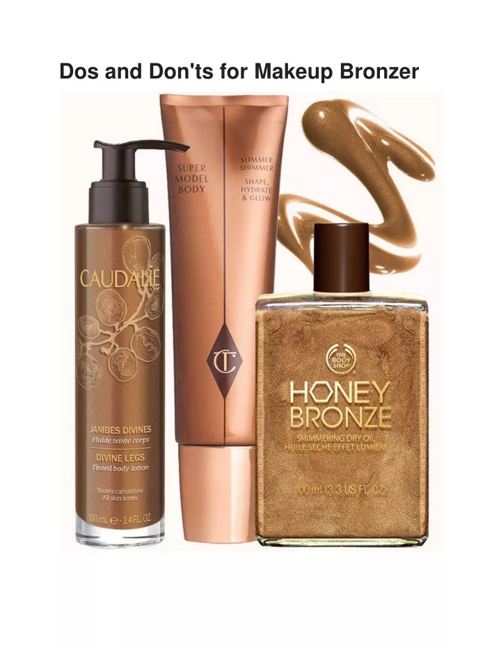 dos and don ts for makeup bronzer