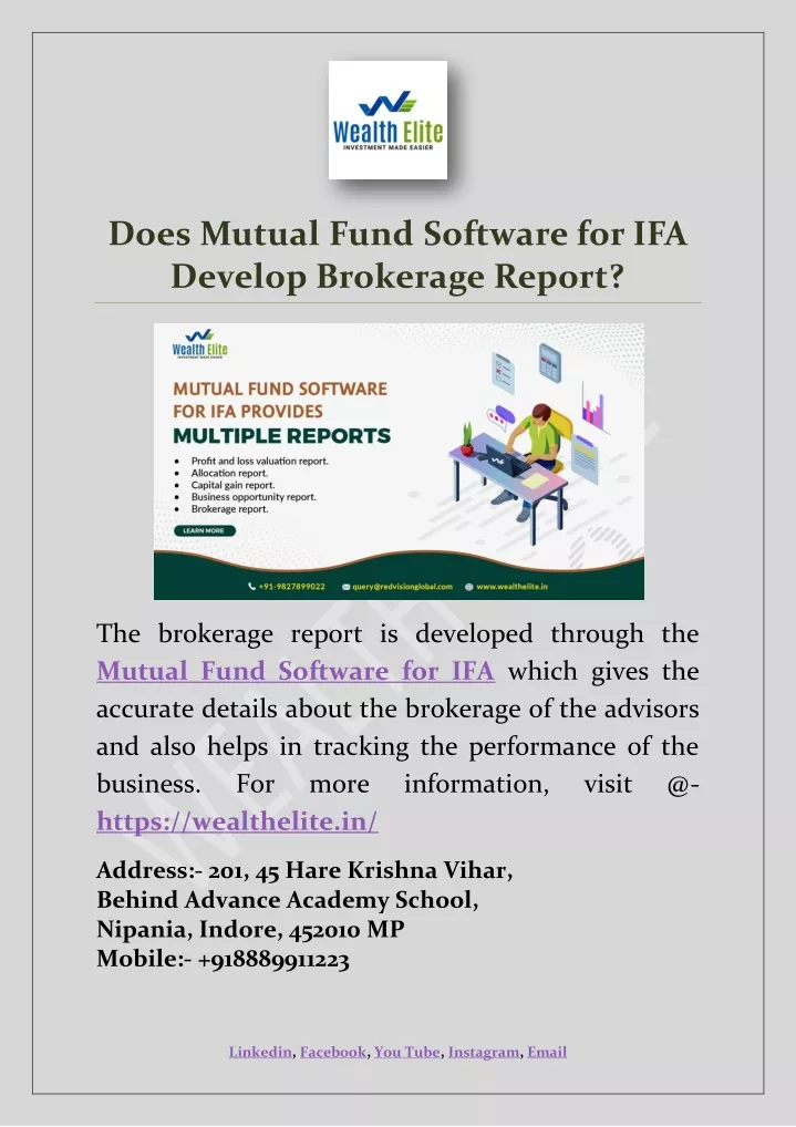 does mutual fund software for ifa develop