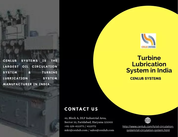 turbine lubrication system in india