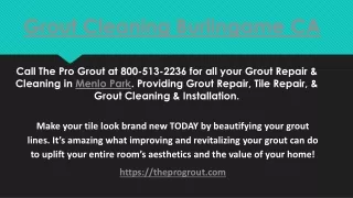 Grout Cleaning Burlingame CA