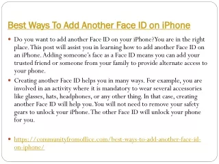 Best Ways To Add Another Face ID on iPhone