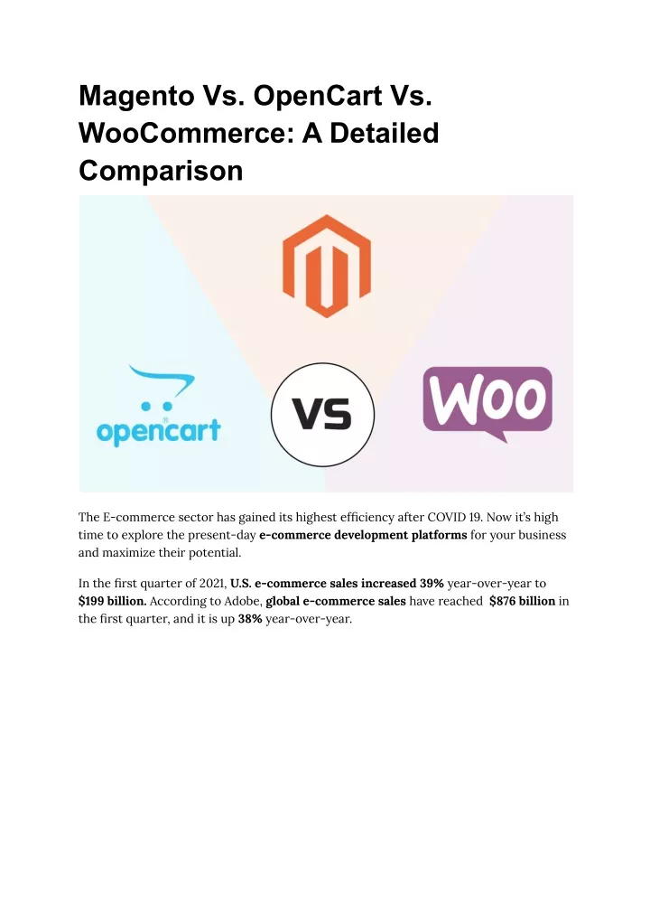 magento vs opencart vs woocommerce a detailed