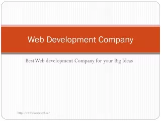 Leading web development company React JS& Full stack scopetech