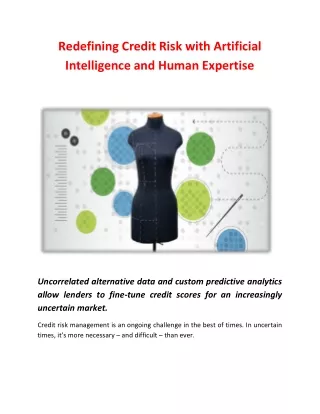 Redefining Credit Risk with Artificial Intelligence and Human Expertise