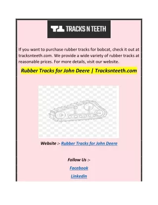 if you want to purchase rubber tracks for bobcat