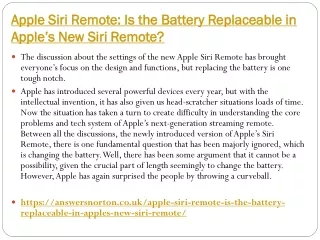 Apple Siri Remote Is the Battery Replaceable in Apple’s New Siri Remote-converted