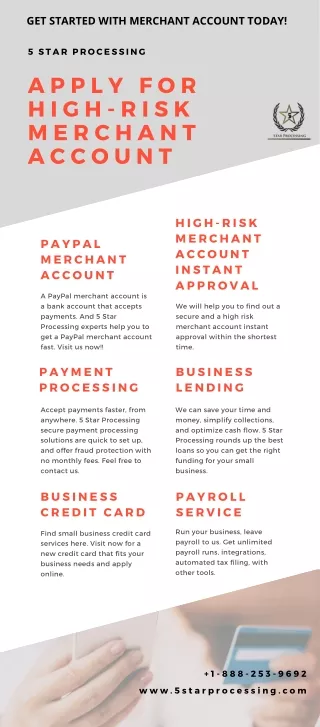 get started with merchant account today