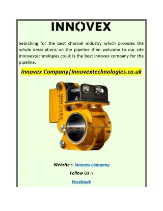 Innovex CompanyInnovextechnologies.co.uk