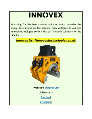 Innovex UsaInnovextechnologies.co.uk
