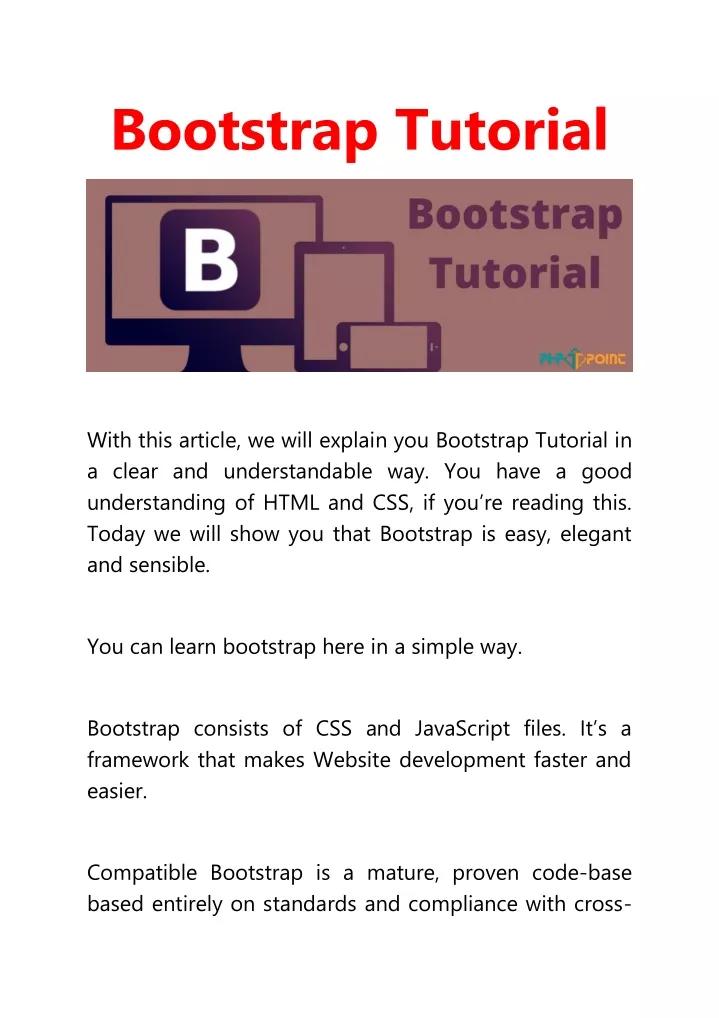 bootstrap tutorial