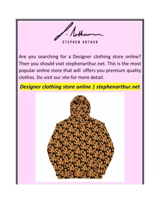 Designer clothing store online  stephenarthur.net