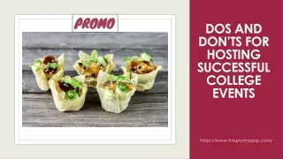 DOs and don’ts for hosting successful college events
