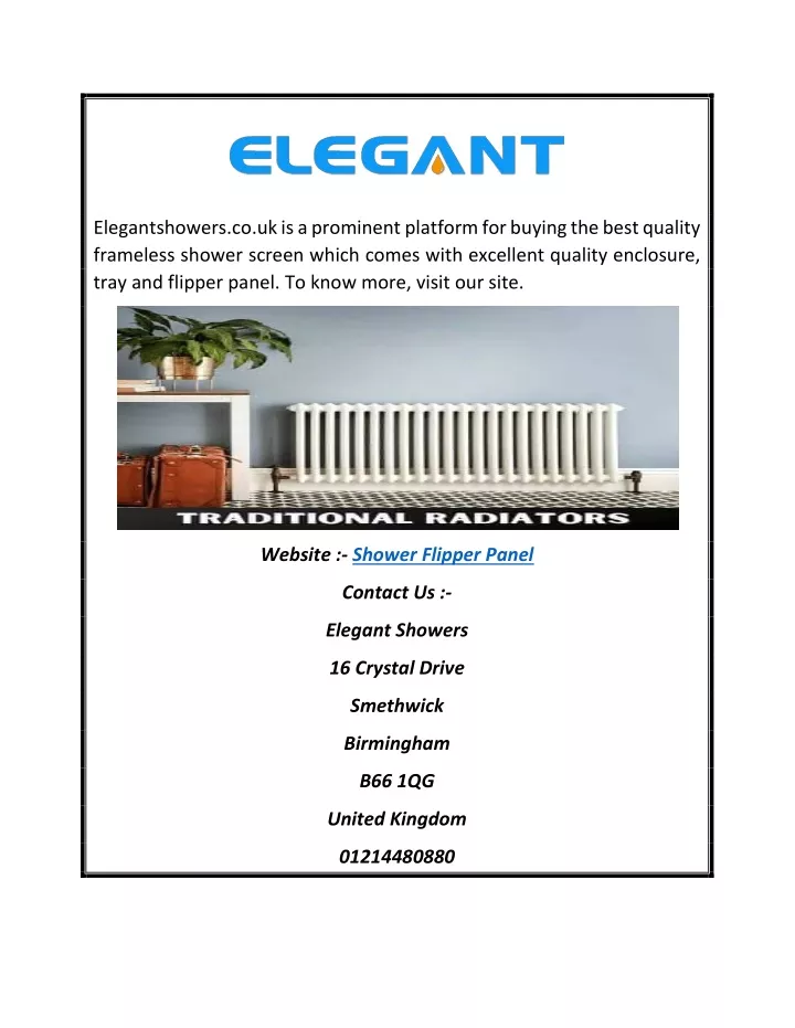 elegantshowers co uk is a prominent platform