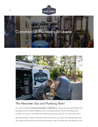 Commercial Plumbers Brisbane