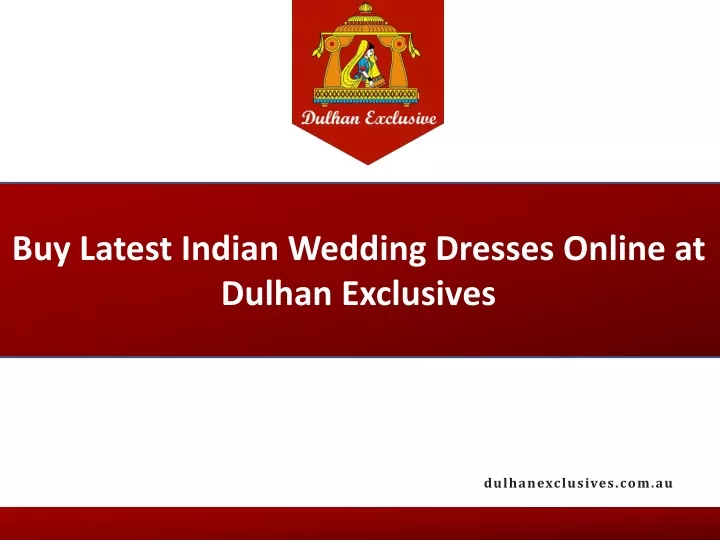 buy latest indian wedding dresses online