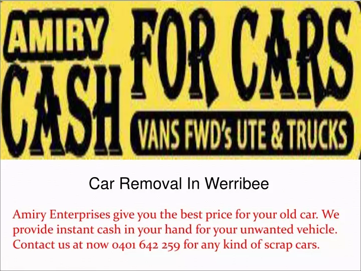 car removal in werribee