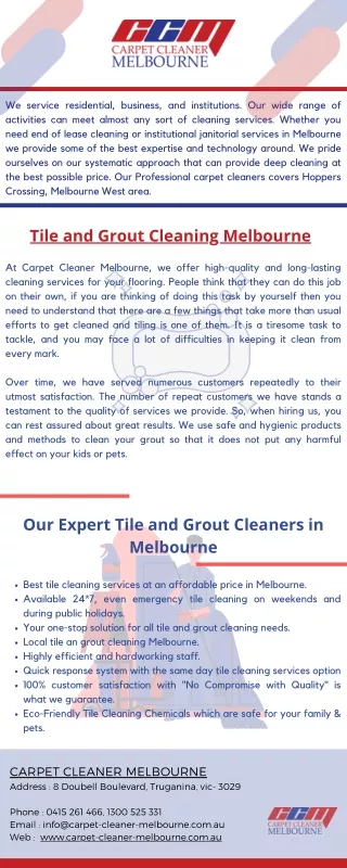 Hire Expert Tile and Grout Cleaner in Melbourne