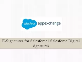 e signatures for salesforce salesforce digital