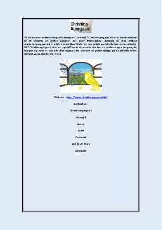 vil du ans tte en freelance grafisk designer