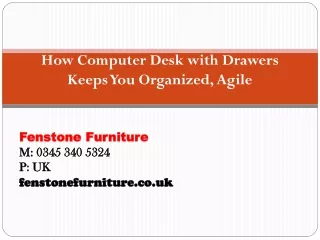 How Computer Desk with Drawers Keeps You Organized, Agile
