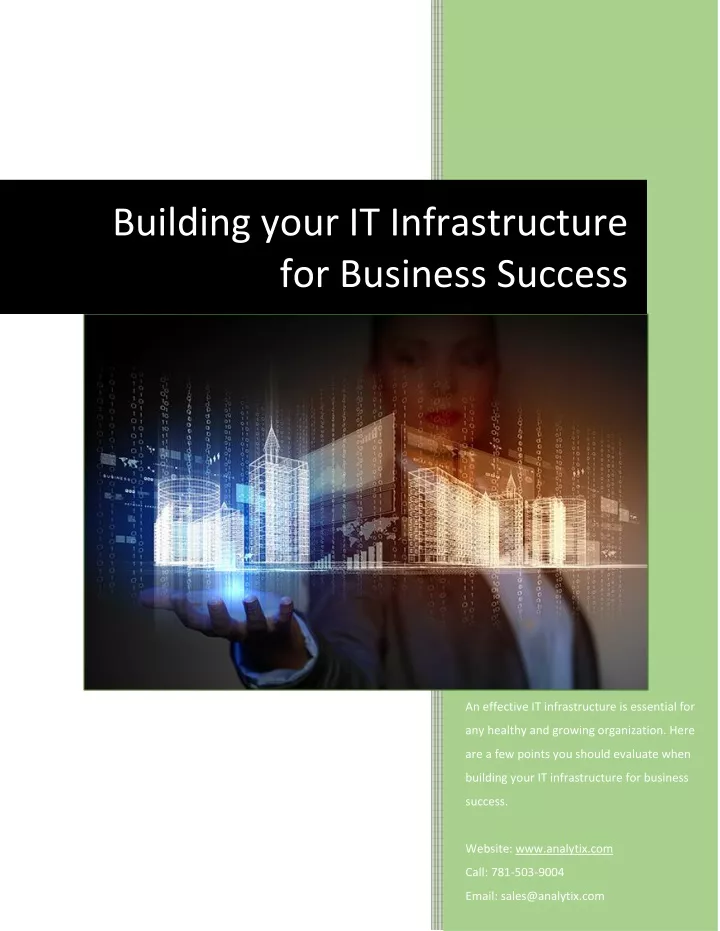 building your it infrastructure for business