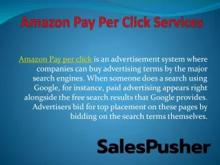 amazon pay per click services