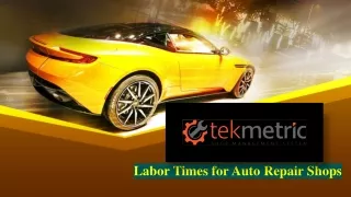 Labor Times for Auto Repair Shops