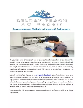 discover 4no cost methods to enhance
