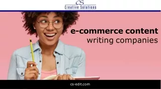 e commerce content writing companies