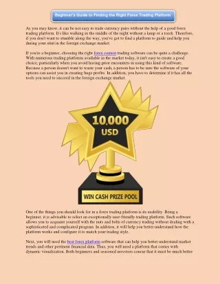 beginner s guide to finding the right forex