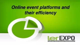Online event platforms and their efficiency