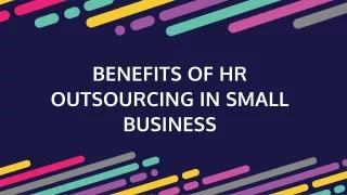 benefits of hr outsourcing in small business