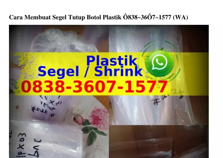 cara membuat segel tutup botol plastik