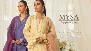 Eid Collection 2021 - Buy Latest Eid Designer Outfits -Mysa.pk