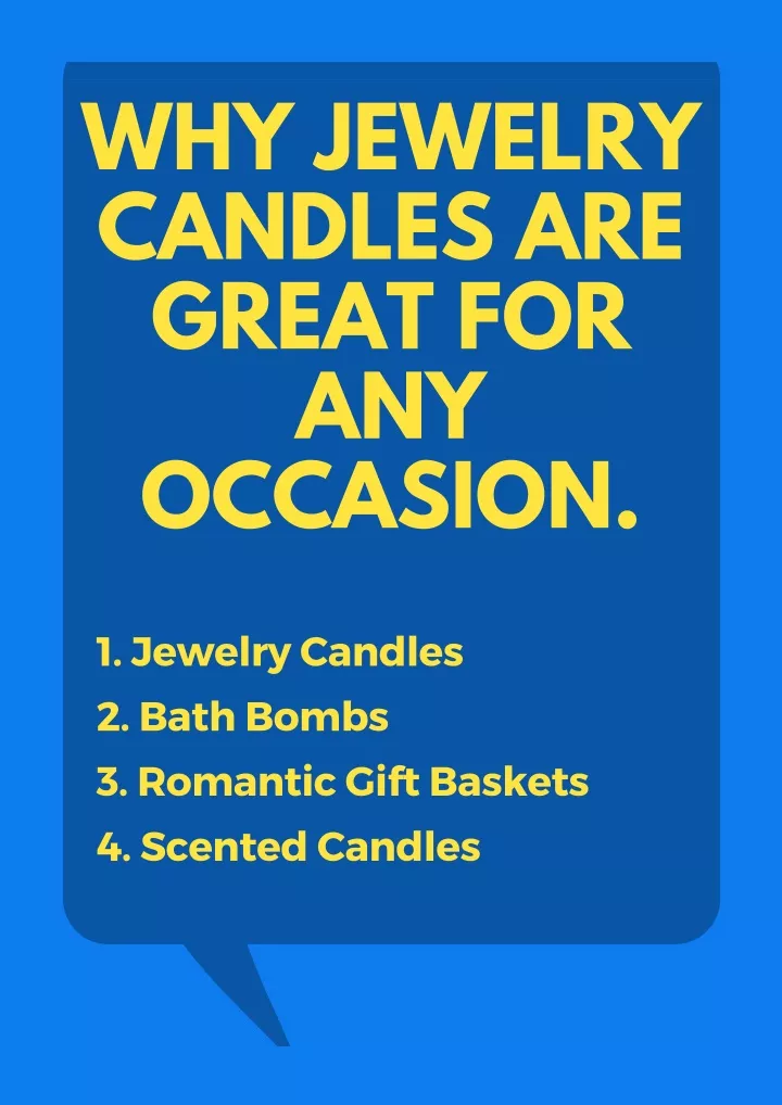 why jewelry candles are great for any occasion